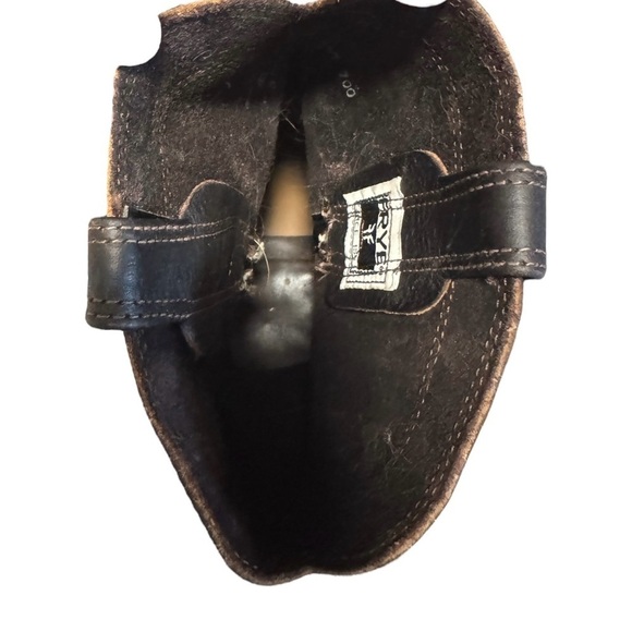 Vintage FRYE Billy Pull On Boots Biltrite Dark Brown Leather 8.5M USA Oil Resist - Picture 8 of 14